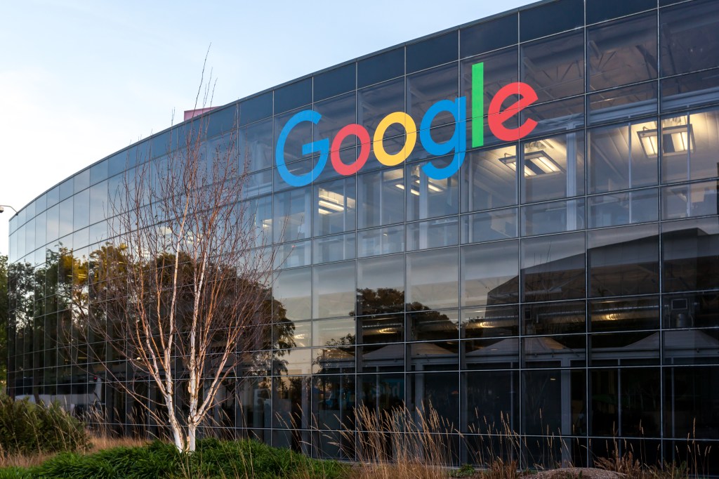 Google's headquarters in Silicon Valley in Mountain View, California, USA - stock photo