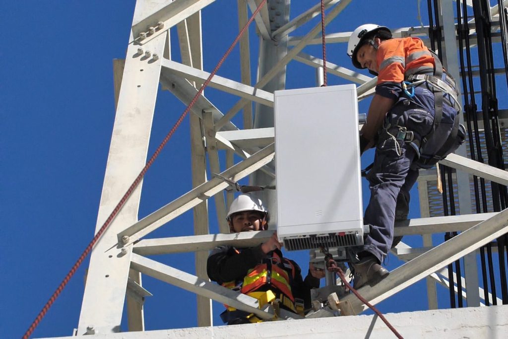 Installing Ericsson's 5G radios at Telstra's Innovation Centre on the Gold Coast, Australia