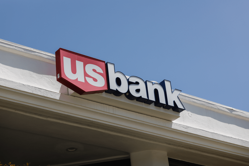 US bank logo on building