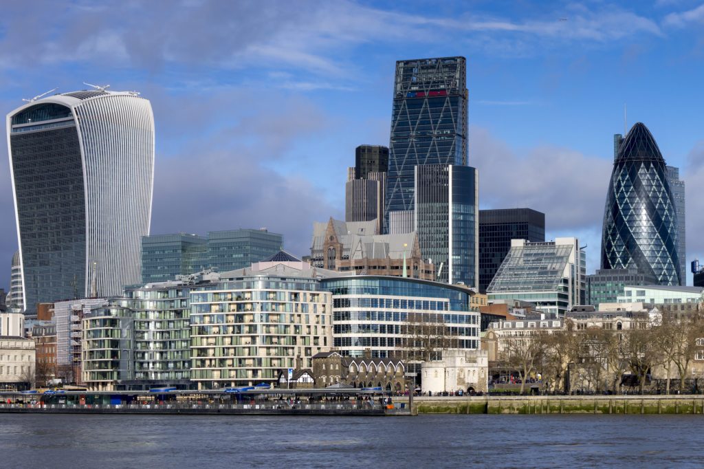 Panoramic view of the Square Mile