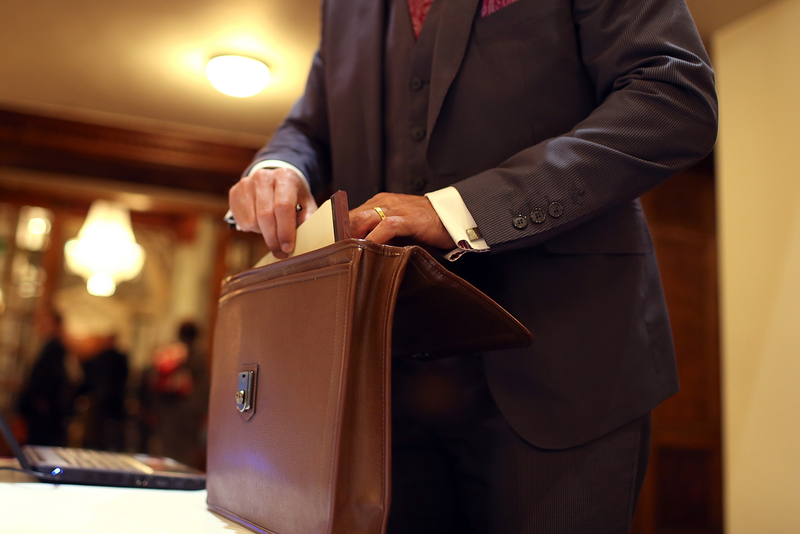 Man with a briefcase