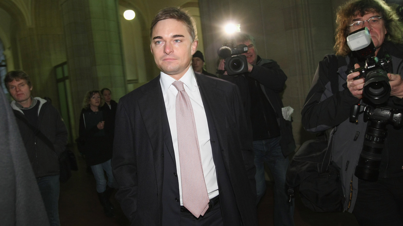 Businessman Lars Windhorst arrives for the first day of his trial at the Landgericht Berlin courthouse on December 18, 2009 in Berlin, Germany. 