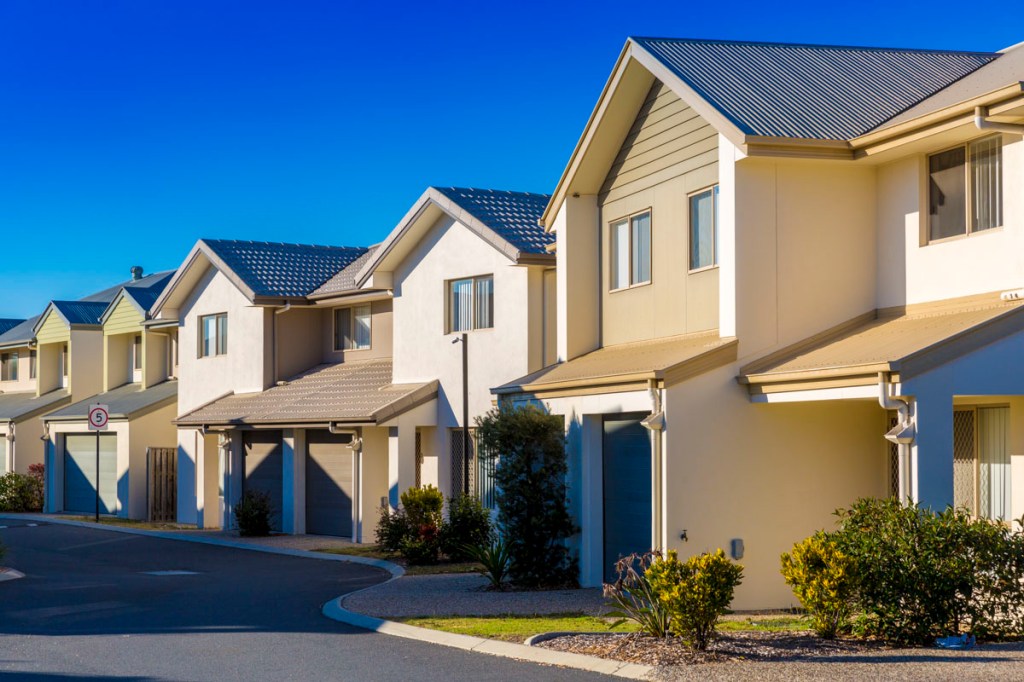 Image of a row of homes.