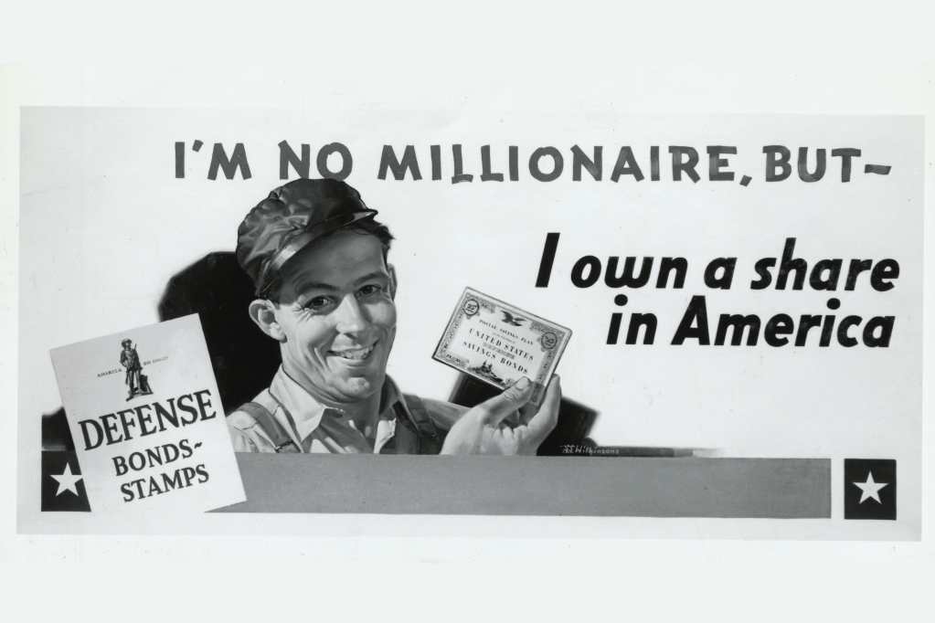 Image of a US War Bonds poster.