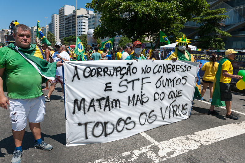 Anti-corruption rally in Brazil