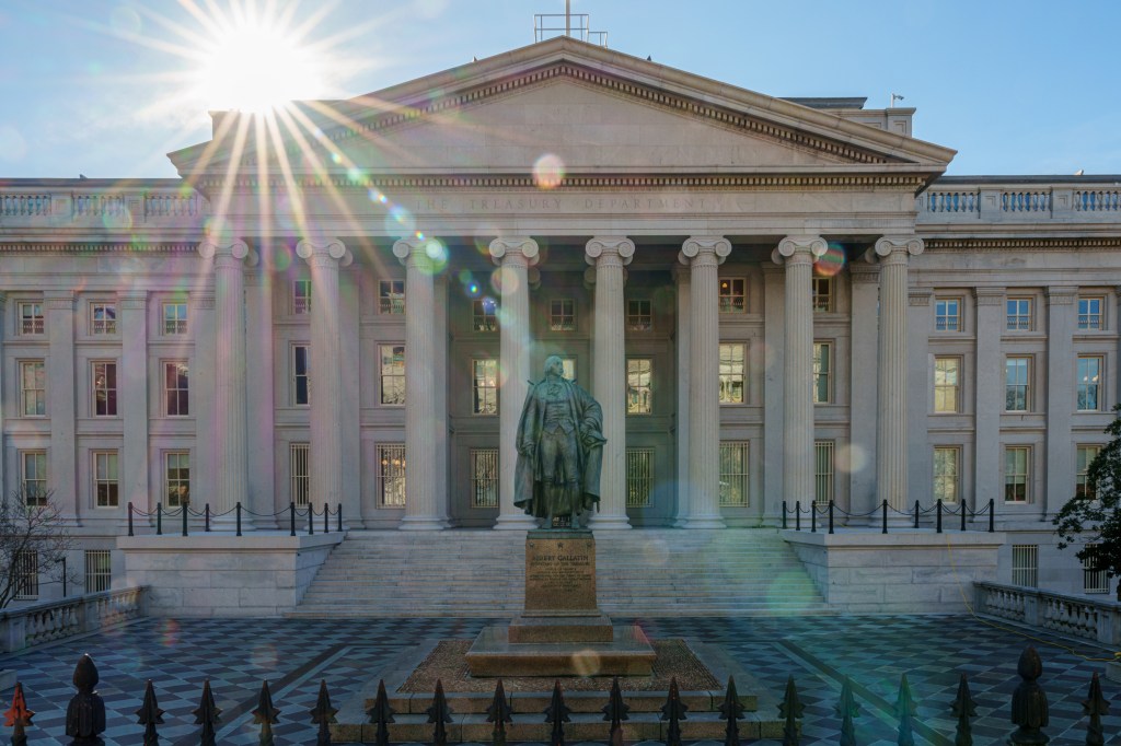 US Treasury Building in Washington