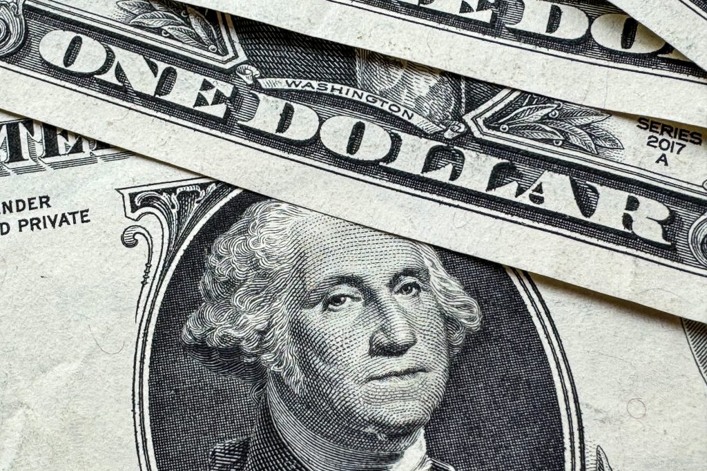 Image of one-dollar bills.
