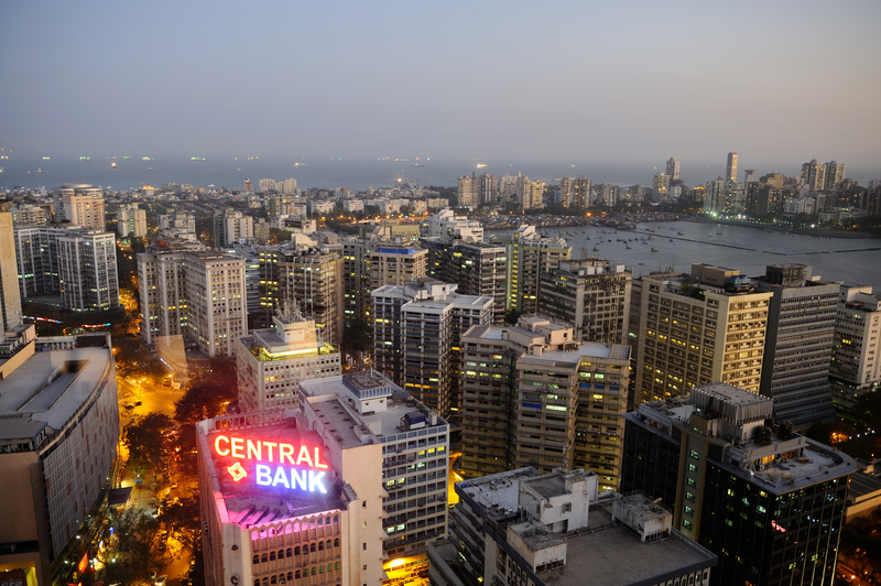 A view of Mumbai sky scrappers.