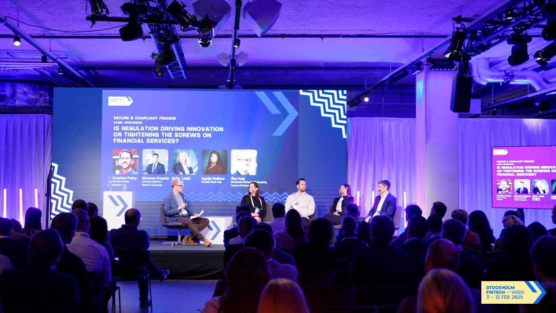 Panel at Stockholm Fintech week