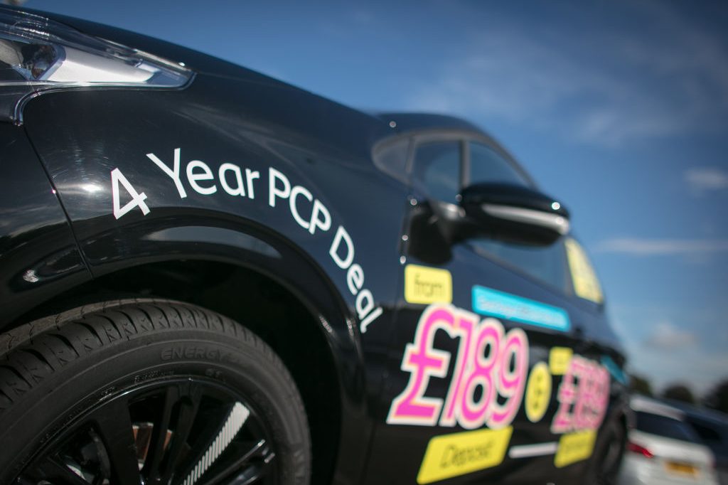 Car showing finance deal detail