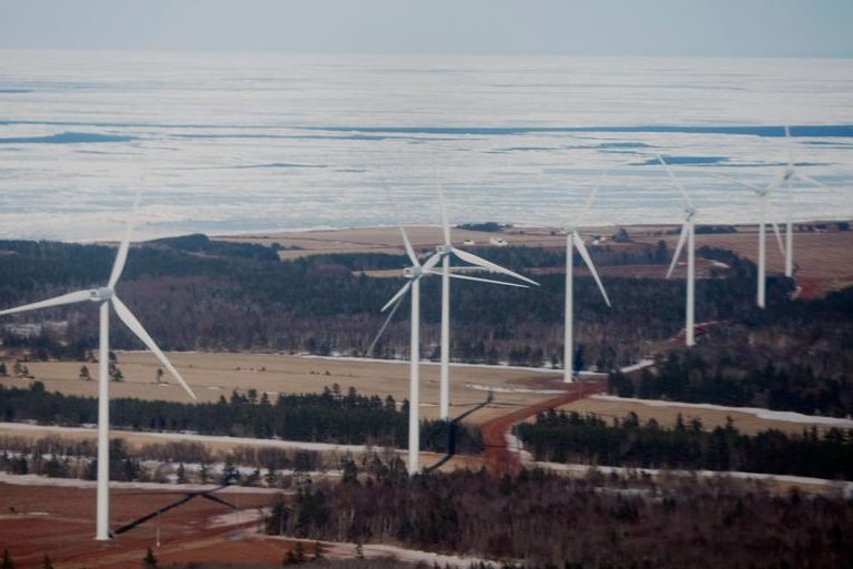 Wind Farm On Prince Edward Island Produces Electricity
