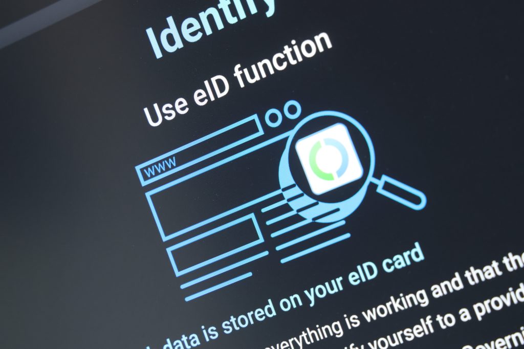 In this photo illustration, Germany's AusweisApp shows setup instructions on a smartphone.